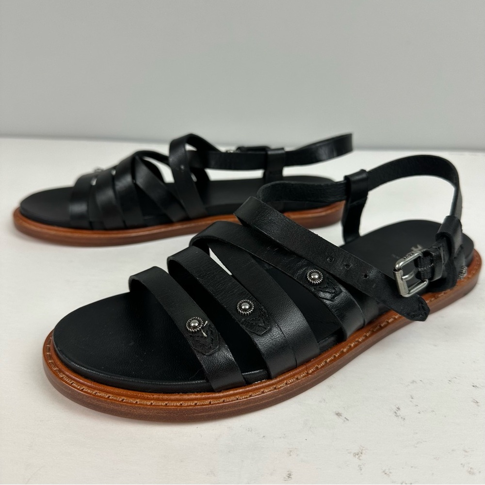 Frye Black and Brown Women's Sandals - Picture 2 of 10